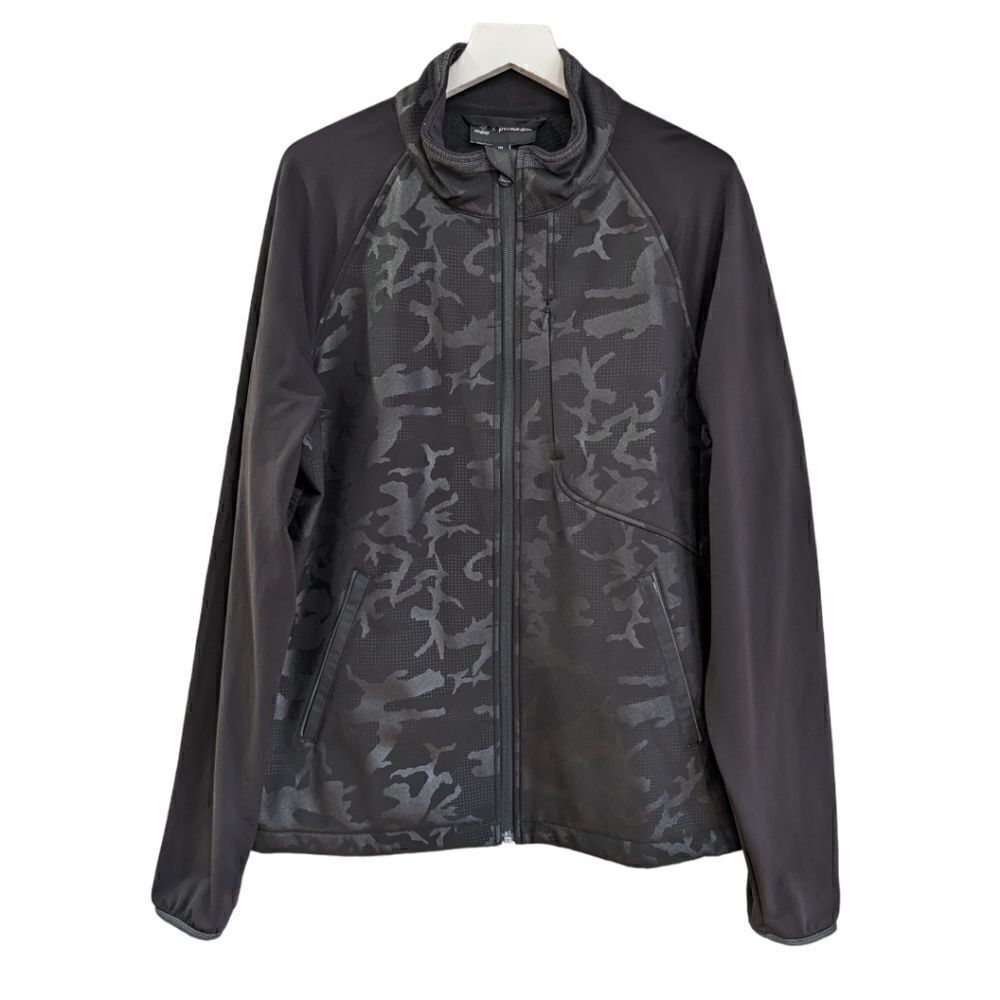 Betabrand x MPG Mens Black Camo Soft Shell Zip up Jacket Size XL LIKE NEW